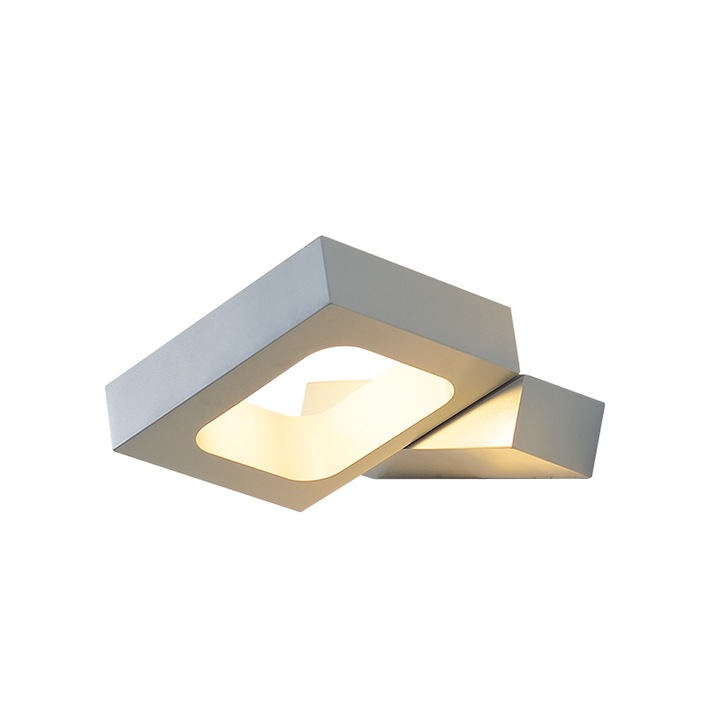 Aplica LED, Aca Light, 6 W, aluminiu, 14.5x13x3 cm