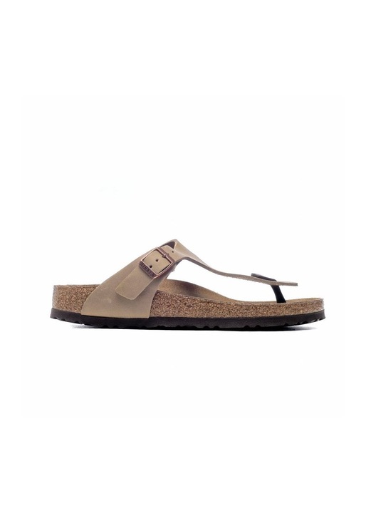 Papuci dama Birkenstock Gizeh Leoi, Piele naturala, Bej, Bej, 35