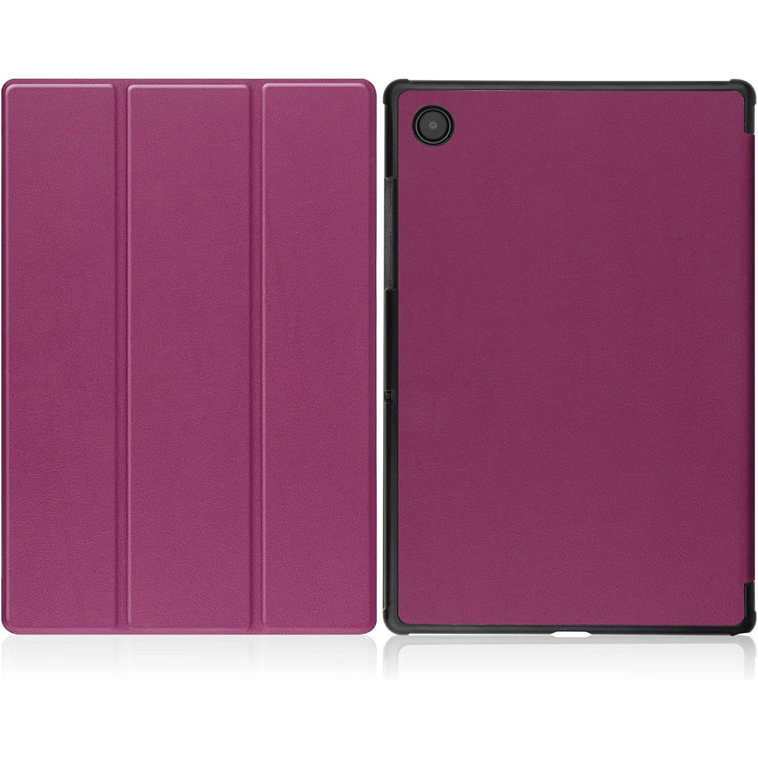 Husa pentru Samsung Galaxy Tab S9 Plus / S9 FE+ Plus 12.4 inch UltraSlim de tip stand, functie sleep/wake-up, Smart Cover, model Purple, Sigloo