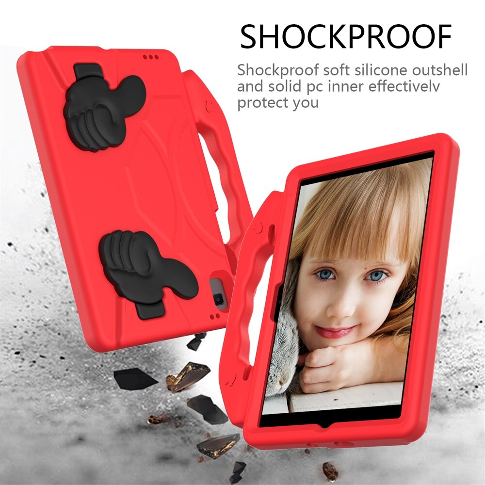 Husa pentru Samsung Galaxy Tab A9+ Plus 11 inch Shockproof de tip stand rosu
