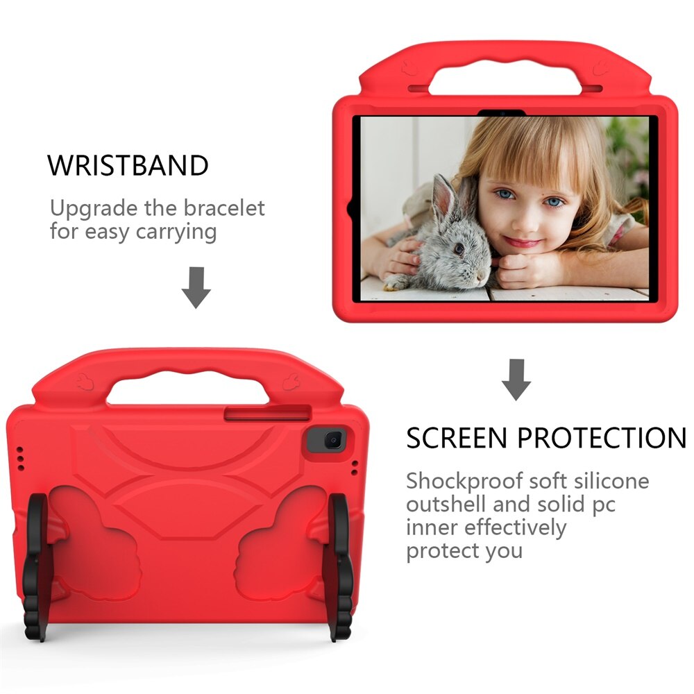 Husa pentru Samsung Galaxy Tab A9+ Plus 11 inch Shockproof de tip stand rosu