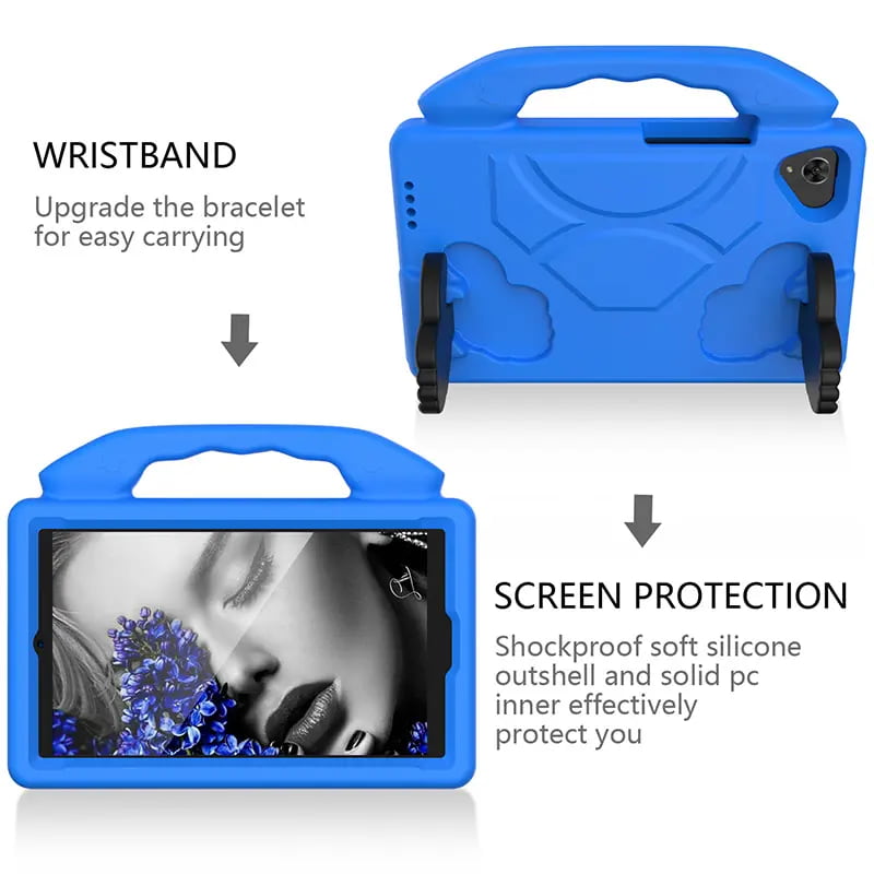 Husa Samsung Galaxy Tab A9 8.7 inch Shockproof de tip stand albastru