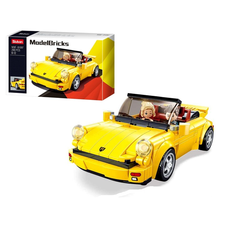 Set de constructie, Sluban, Plastic, 290 piese, 8 ani+, Multicolor