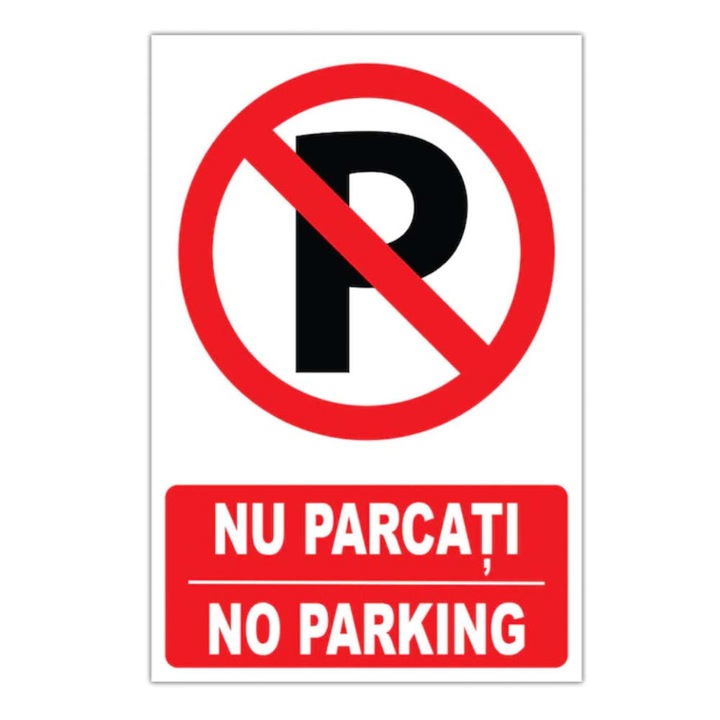 Indicator, Intelli®, Nu Parcati, Placa PVC grosime 3mm, Prevazut cu Adeziv, Rezistent la factorii climatici, model: I12, 30x45cm