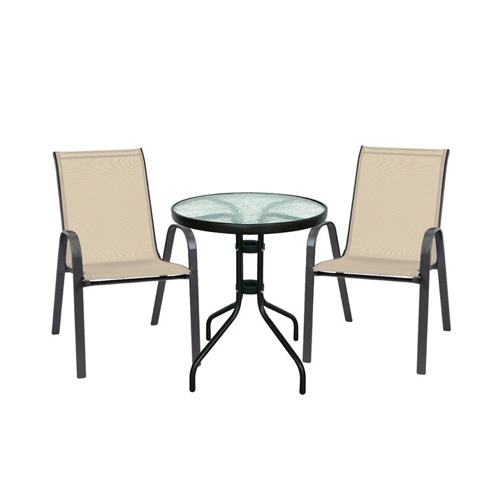 Set mobilier de gradina Leziter Lizi bej
