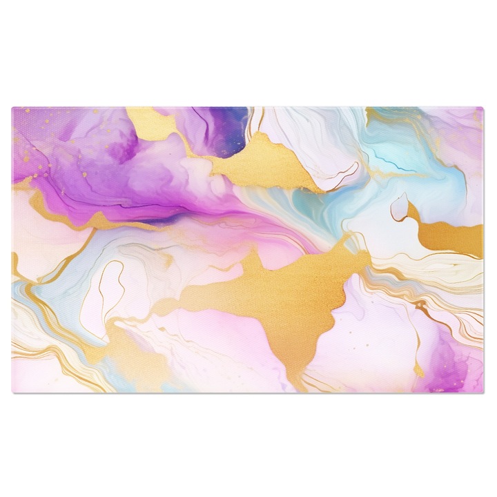 Картина на платно: Рай от цветове, нежни смесени цветове - Розово, лилаво, синьо 120x80CM