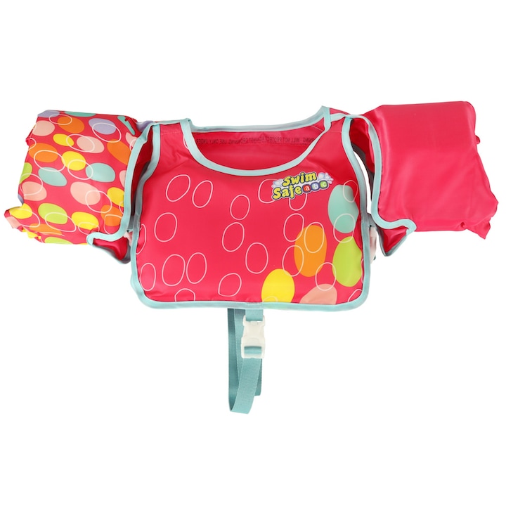 Gyermek úszómellény, Bestway, 3-6 éves gyerekeknek, 19-30 kg, 29 x 27 cm, Rózsaszín