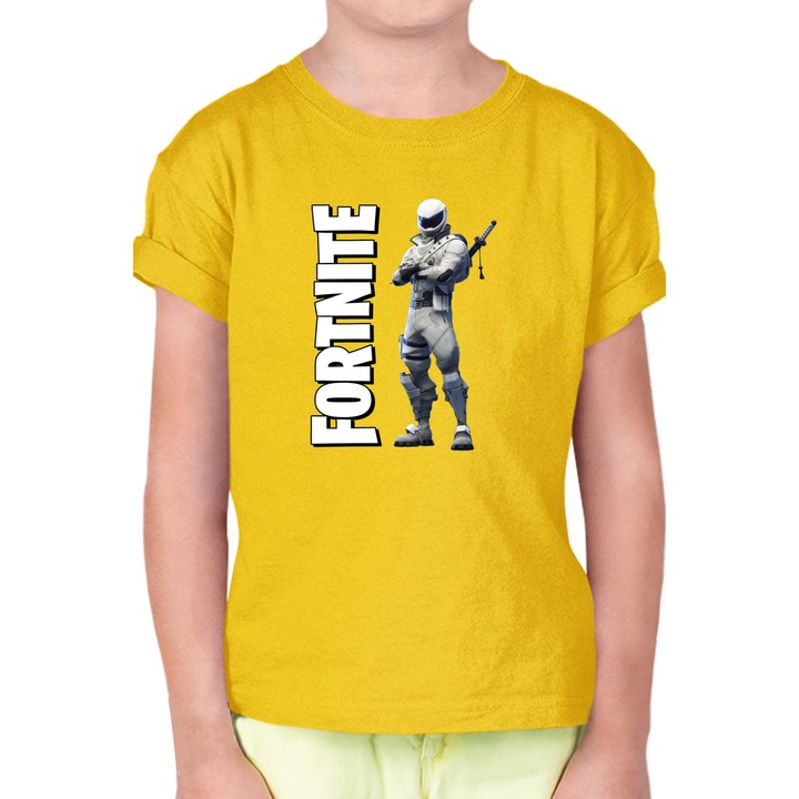Gyerek rövid ujjú póló OPT Fortnite Overtaker 1, Sárga