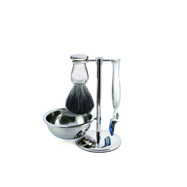 Edwin Jagger Set de barbierit 4 piese S21M729CRFB Fusion ProGlide, Chrome
