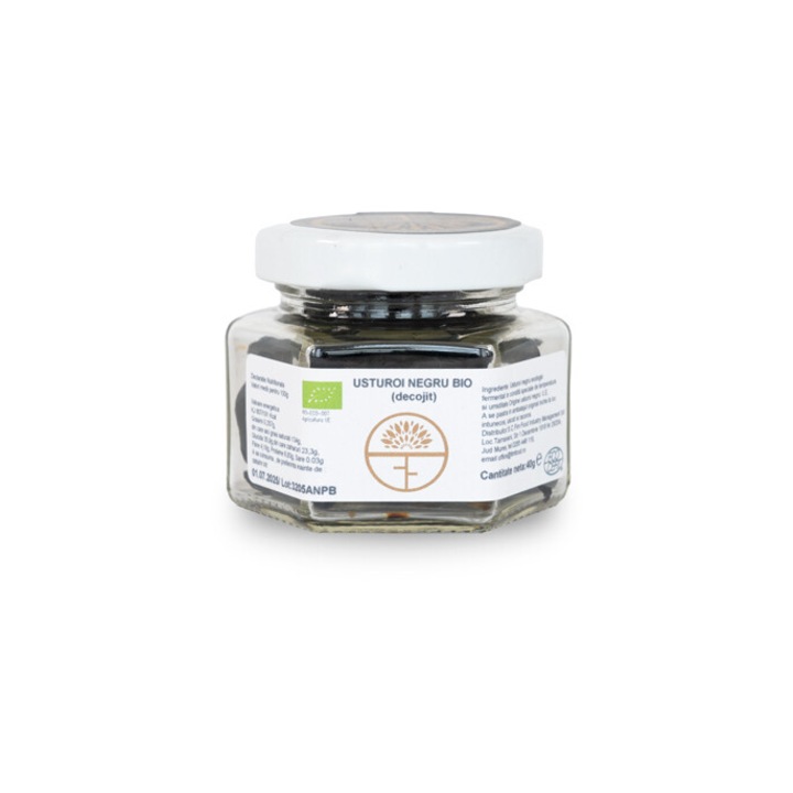 Usturoi negru (decojit) Bio, 40g, Transylvania's Finest Foods