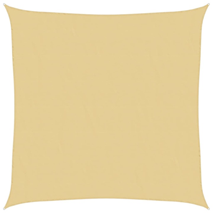 Parasolar vidaXL, nisipiu, 6x6 m, 100% poliester Oxford, 5.98 kg