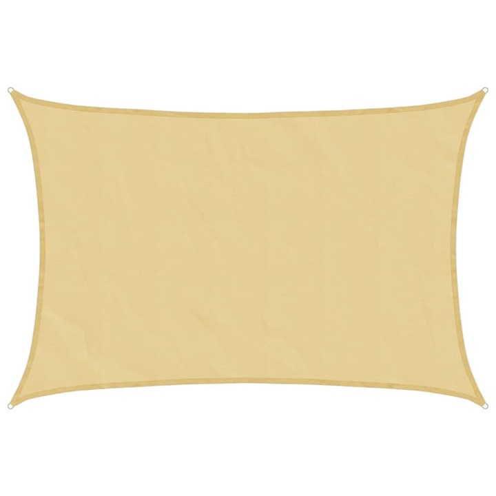 Parasolar vidaXL, nisipiu, 3x2 m, 100% poliester Oxford, 7.89 kg