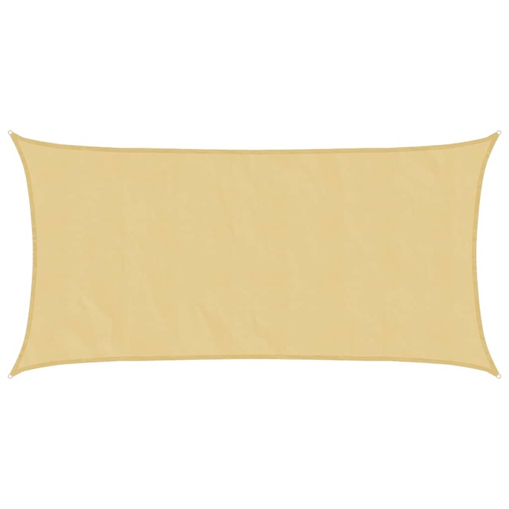 Parasolar vidaXL, nisipiu, 4,5x2,5 m, 100% poliester Oxford, 6.08 kg