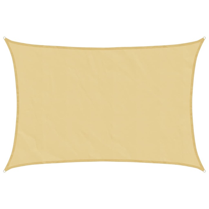 Parasolar vidaXL, nisipiu, 5x3,5 m, 100% poliester Oxford, 0.78 kg