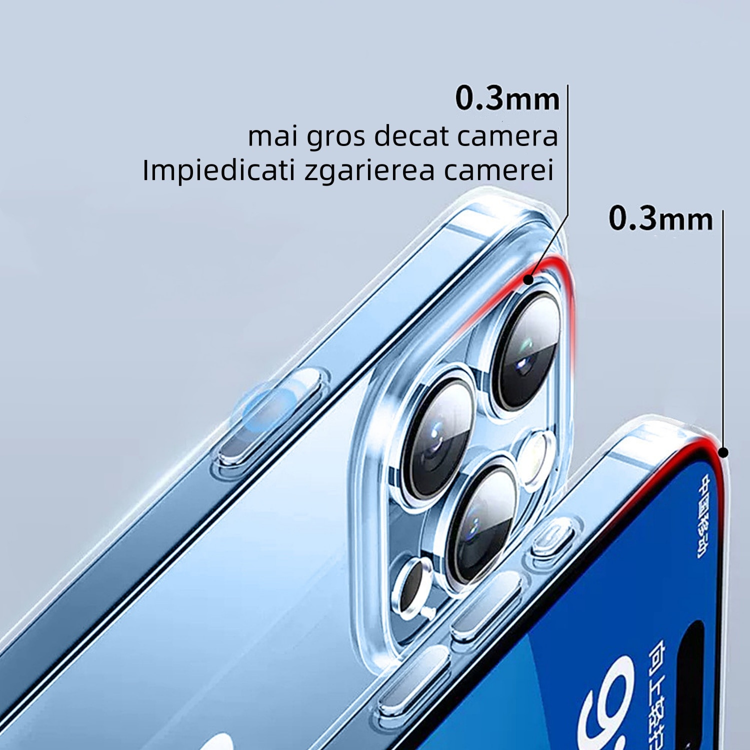 Husa de protectie pentru telefon iPhone 15 Pro Max, enkourakoko®, Silicon, ultra slim, gel, Transparenta