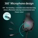 Слушалки за игри, KINSI, Подвижен микрофон, RGB светлина, Virtual surround HD, Черен