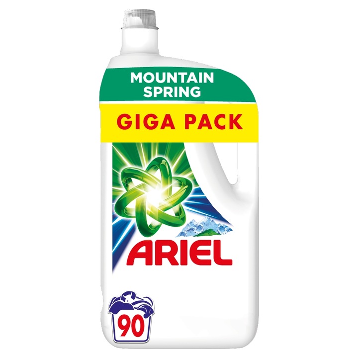 Detergent lichid Ariel Mountain Spring, 90 de spalari, 4,5l