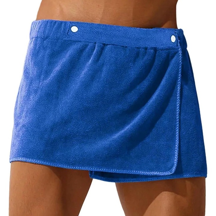 Férfi rövidnadrág típusú törölköző, 40x150cm, kék