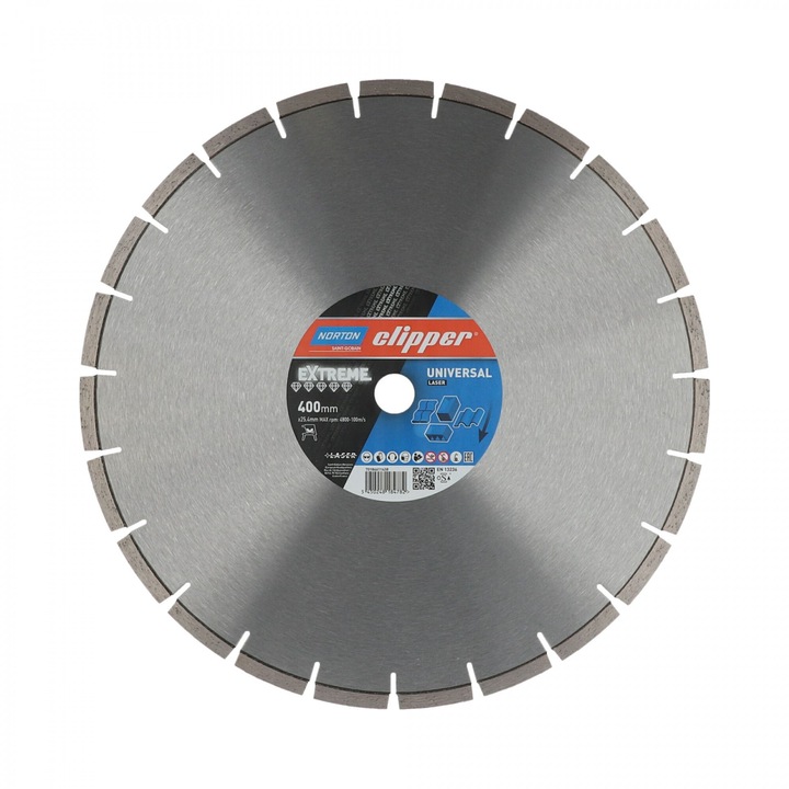 Norton Clipper Extreme Universal Laser gyémánt vágókorong Ø400x30/25, 4 mm