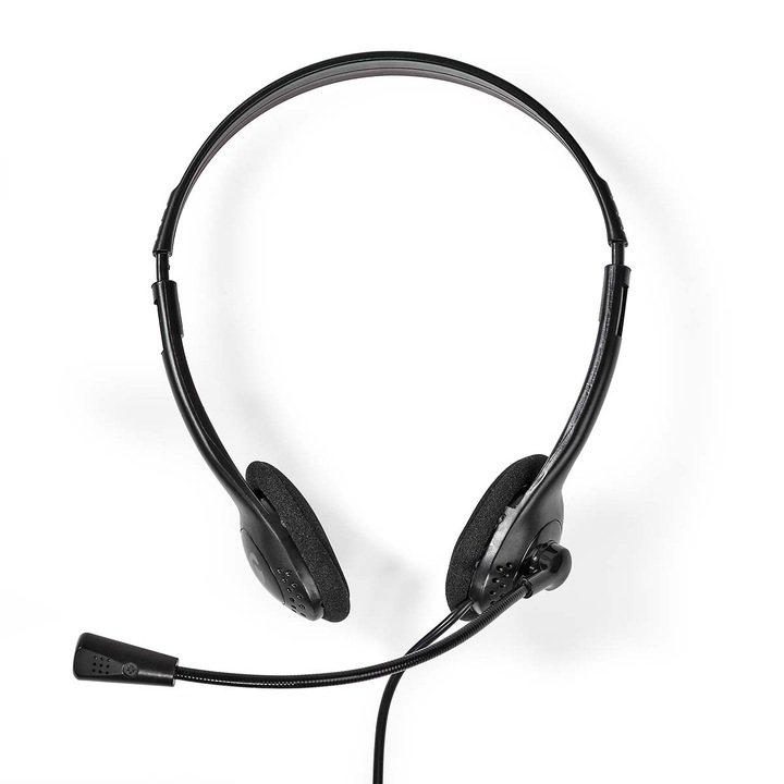 Casti cu Microfon Psh-200, zggzerg, Control Volum pe Fir, Tip Gaming, Conectivitate USB，Alb