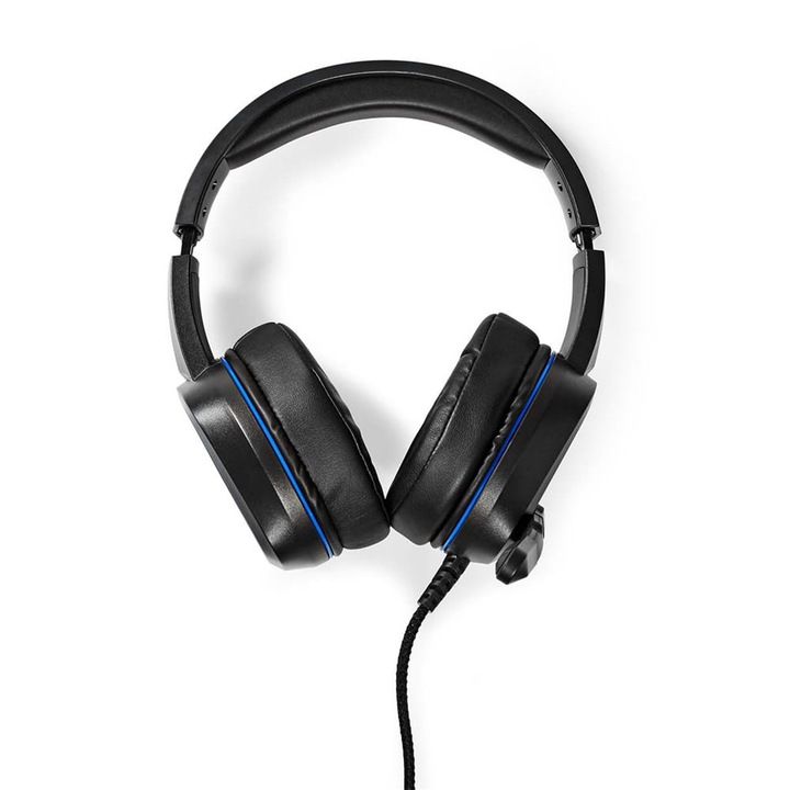 Nedis GHST410BK gamer headset, 7.1 surround, LED világítás, fekete