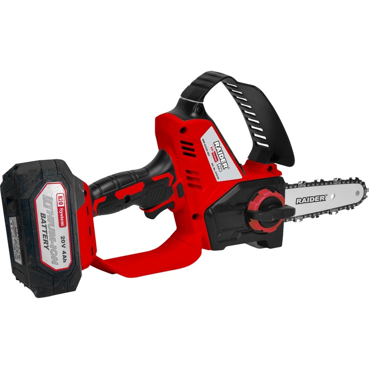 RDP-CSS20 Акумулаторен верижен трион, 150 mm, SDS, 1/4", .043" 36, 4Ah, Raider Garden Tools 075735