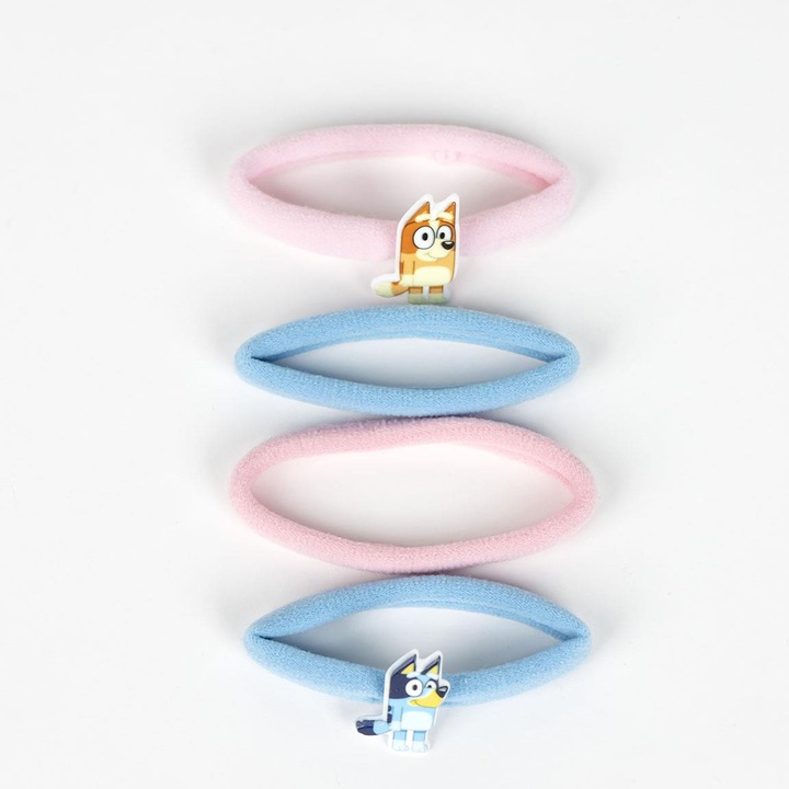 Set 4 elastice pentru par Bluey Albastru
