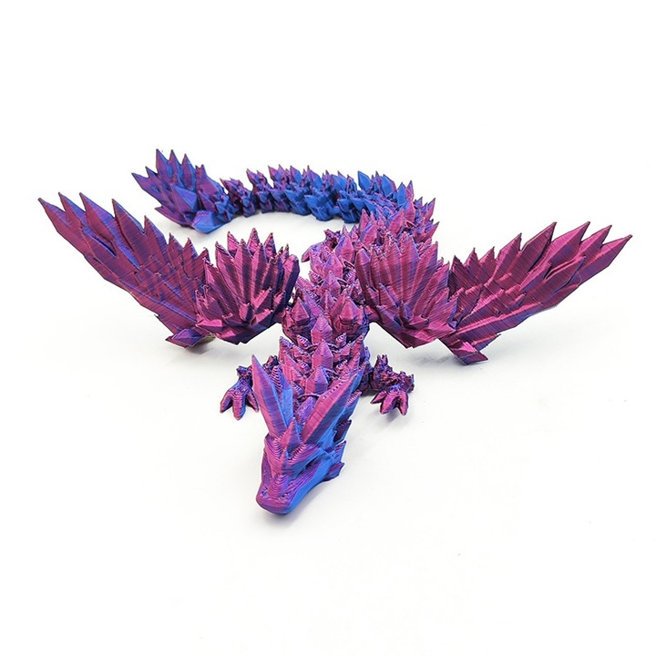 Decoratiune 3D Dragon, ABS, Mov，20cm