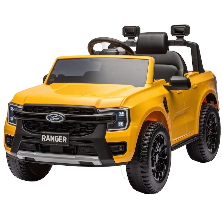 Masina electrica pentru copii, Sun Baby, Ford Ranger, off-road, 3 ani +, 105x64x60 cm, galben