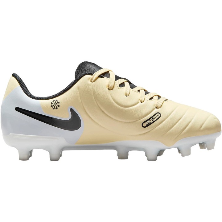 Ghete de fotbal copii Nike Jr. Tiempo Legend 10 Club, Galben, Galben