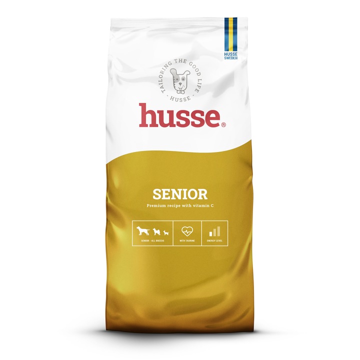 Hrana uscata completa Premium HUSSE Senior 15 kg, pentru caini in varsta