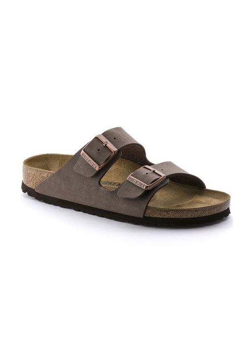 Papuci Birkenstock Arizona Maro Piele naturala, Maro, 40