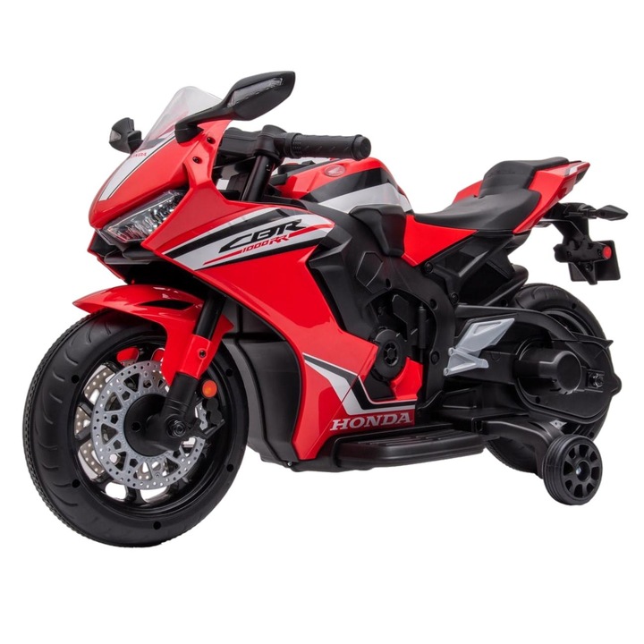 Elektromos motorkerékpár Sun Baby Honda CBR 1000RR, 35W, 12V, fény és hang, piros, 90x44x52cm, 3 év+