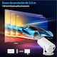 Videoproiector smart portabil, 6000 lumeni, 160 ANSI, cu Android 11, Wi-Fi dual, Bluetooth, rezolutie 1280x720p HD, suport 4K, conexiune HDMI, USB si Mirroring Android/IOS, difuzor integrat, rotatie 180 grade, telecomanda, Chucai, alb