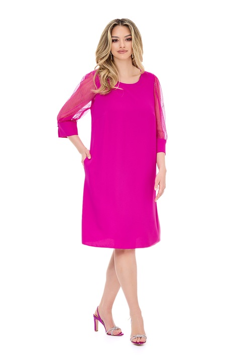 BAROCCA, Rochie lejera cu buzunare laterale Eleonor, Fucsia