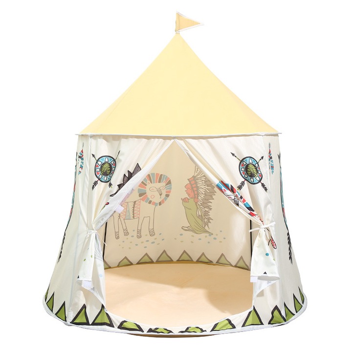 Cort pentru copii, tip Iurta Indiana, pentru interior si exterior