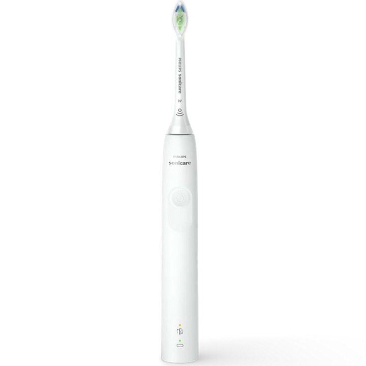 PHILIPS Sonicare 4100 elektromos fogkefe HX3681/33, töltőalappal, W fejjel, fehér