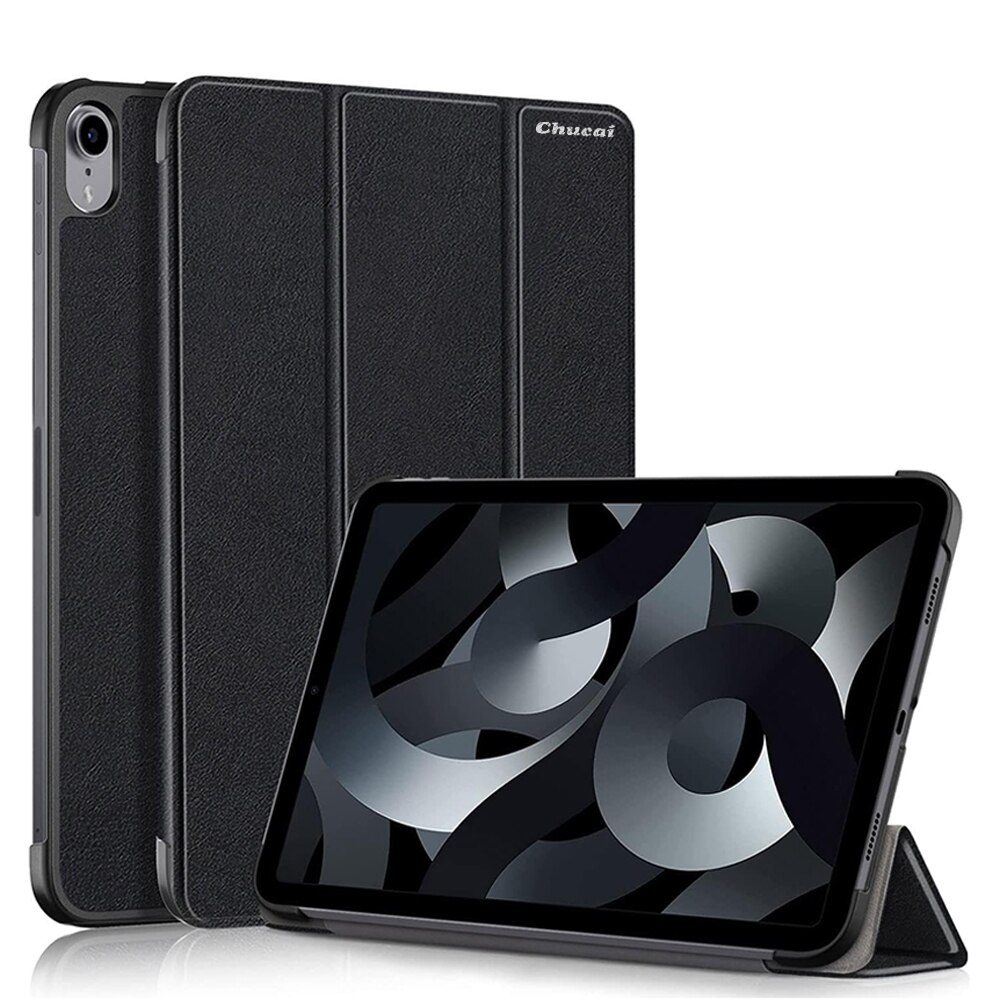 Husa tableta Chucai pentru iPad 10th 10.9" 2022, Suport Tri-Fold, Functie Auto Sleep/Wake, Negru