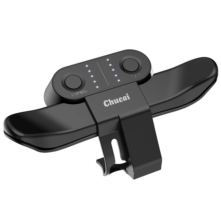 Cheie extensie spate controler PS4, Chucai, plug and play, Negru