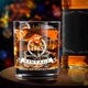 Pahar de whisky cu cutie cadou Lighten Life, lemn/sticla, transparent, 360 ml