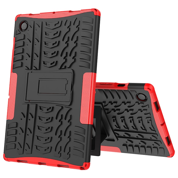 Husa tablete, Chucai pentru Samsung Galaxy Tab A9 Plus 11 inch, Shockproof cu Stand, Negru/Rosu