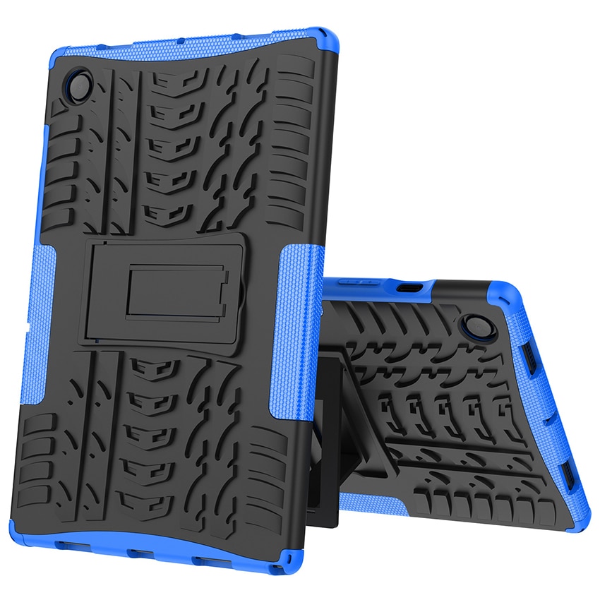 Husa tablete, Chucai pentru Samsung Galaxy Tab A9 Plus 11 inch, Shockproof cu Stand, Negru/Albastru