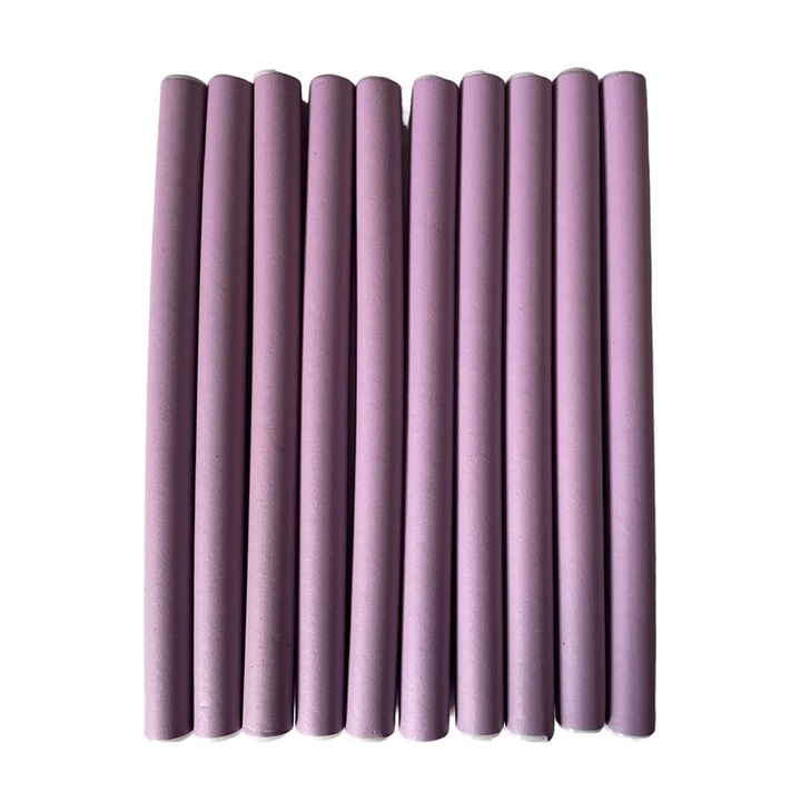 10 db-os SIKS hajcsavaró szett, rugalmas és kényelmes, 2-es szám, LILA szín