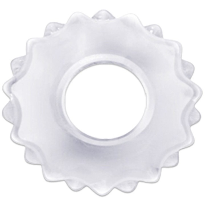 Lovetoy Power Plus Cockring #5, péniszgyűrű, Átmérő 1,6-2,4 cm, Átlátszó