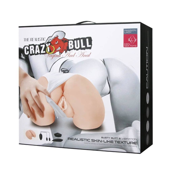 Crazy Bull Flesh Művagina maszturbátor, Vibrátor, 21-25 cm