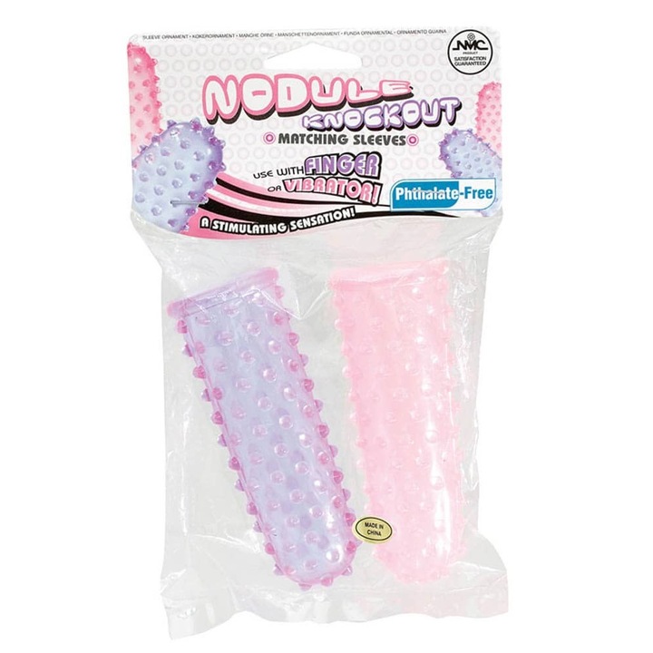 Set Nmc Finger Sleeves, PVC, Purple, 6-10 cm