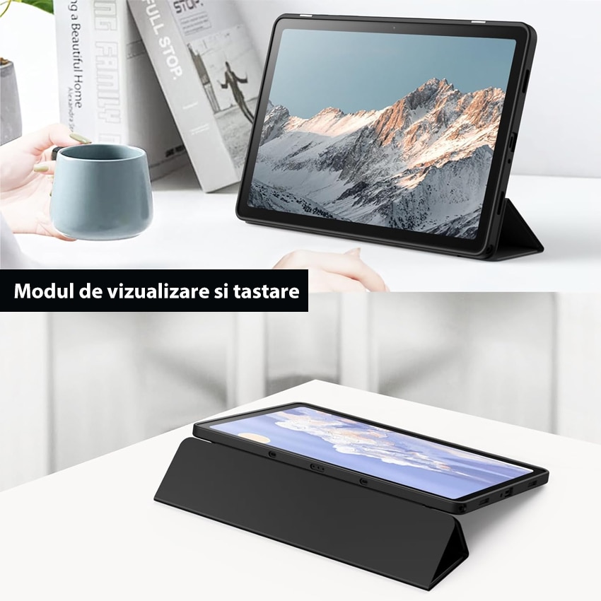 Husa tableta, Chucai, Samsung Galaxy Tab A9 Plus 11", transparent, negru