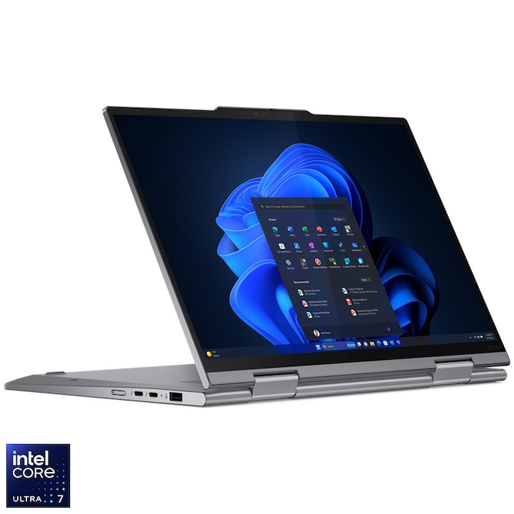 Laptop Lenovo ThinkPad X1 2-in-1 Gen 9 cu procesor Intel® Core™ Ultra 7 165U pana la 4.9GHz, 14" WUXGA, IPS, Touch, 64GB LPDDR5x, 1TB SSD, Intel® Graphics, Windows® 11 Pro, Grey, 3y on-site Premium Care