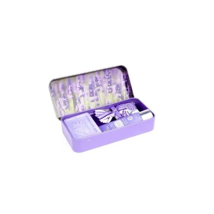 Szett kézkrémmel, szappannal, levendula táskával, Esprit Provence