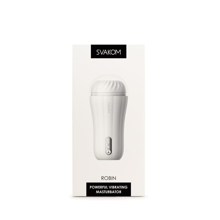 Вагинален мастурбатор, Svakoм, Robin, вибрации, дължина 16-20 см, диаметър 8-10 см